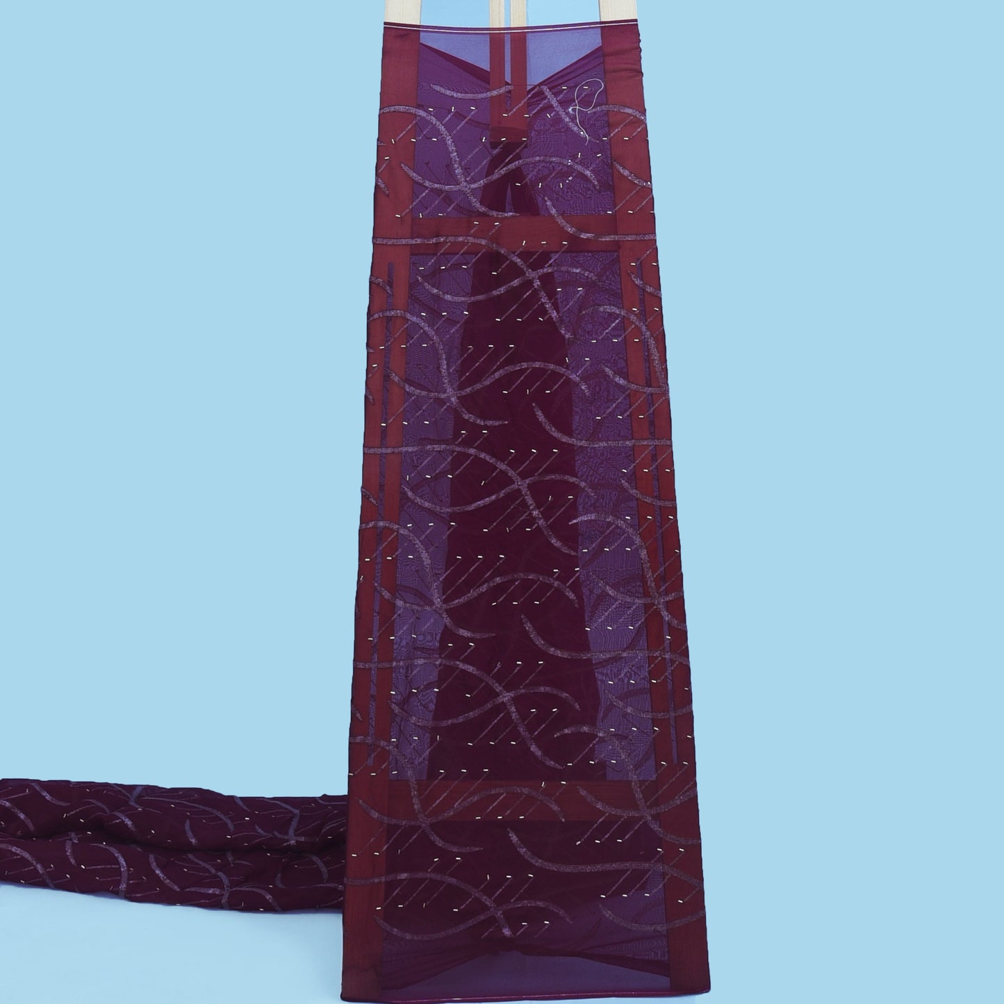 Organza Sequins Embroidery Fabric