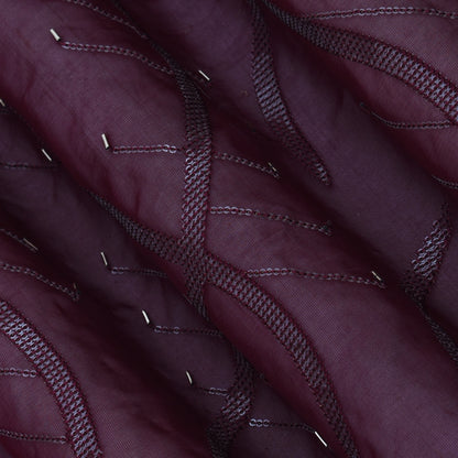 Organza Sequins Embroidery Fabric