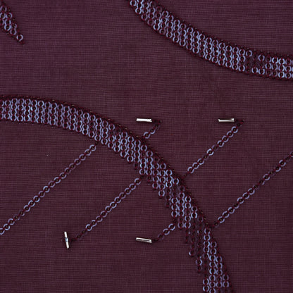 Organza Sequins Embroidery Fabric