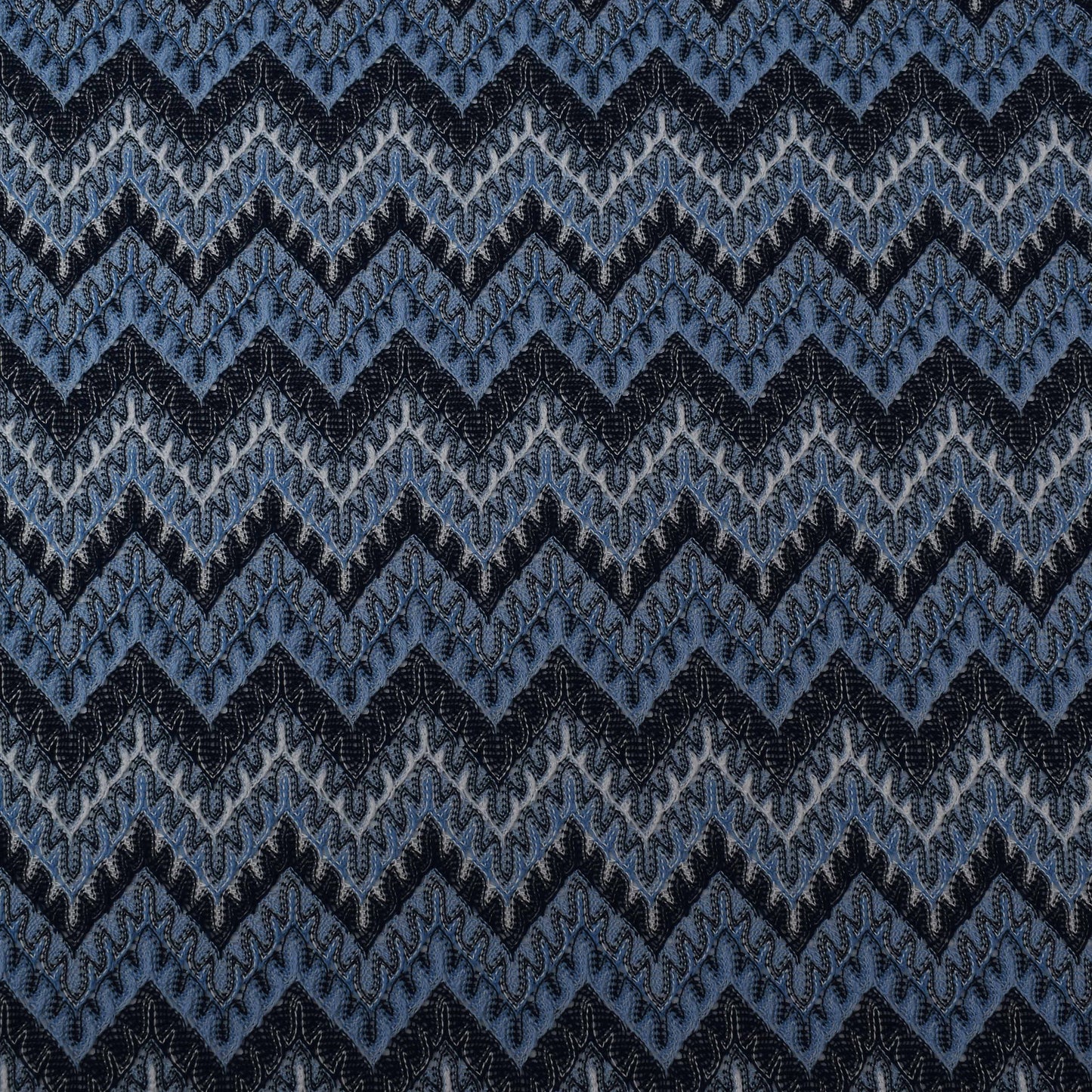 Multi Colored Zigzag Knitted Print Fabric