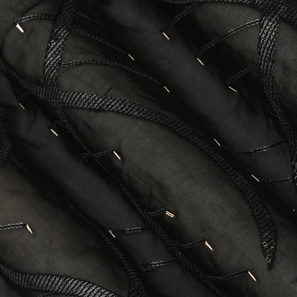 Organza Sequins Embroidery Fabric