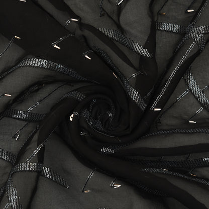 Organza Sequins Embroidery Fabric
