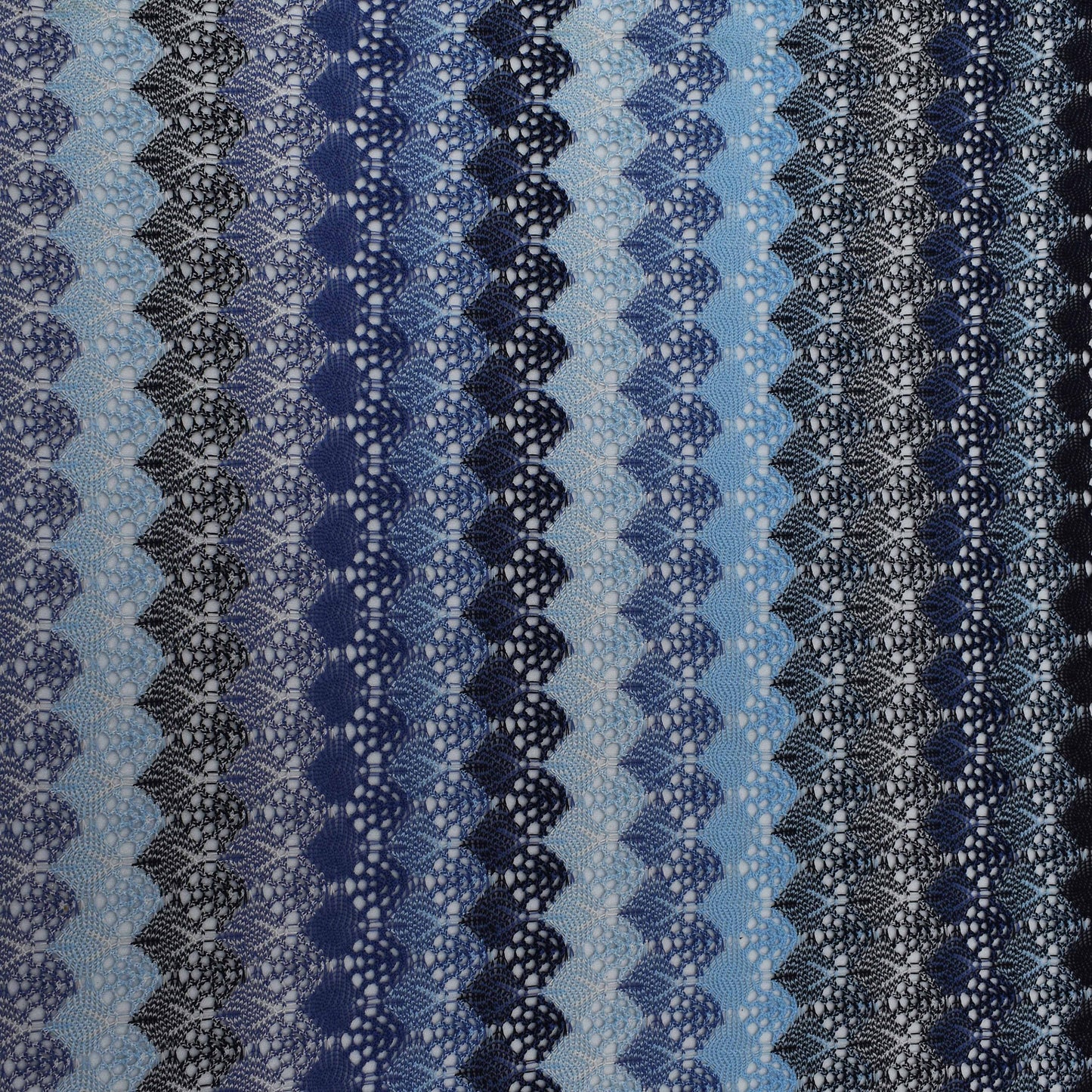 Multi Colored Zigzag Knitted Print Fabric
