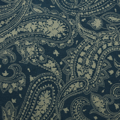 Blue Heavy Denim Print Fabric