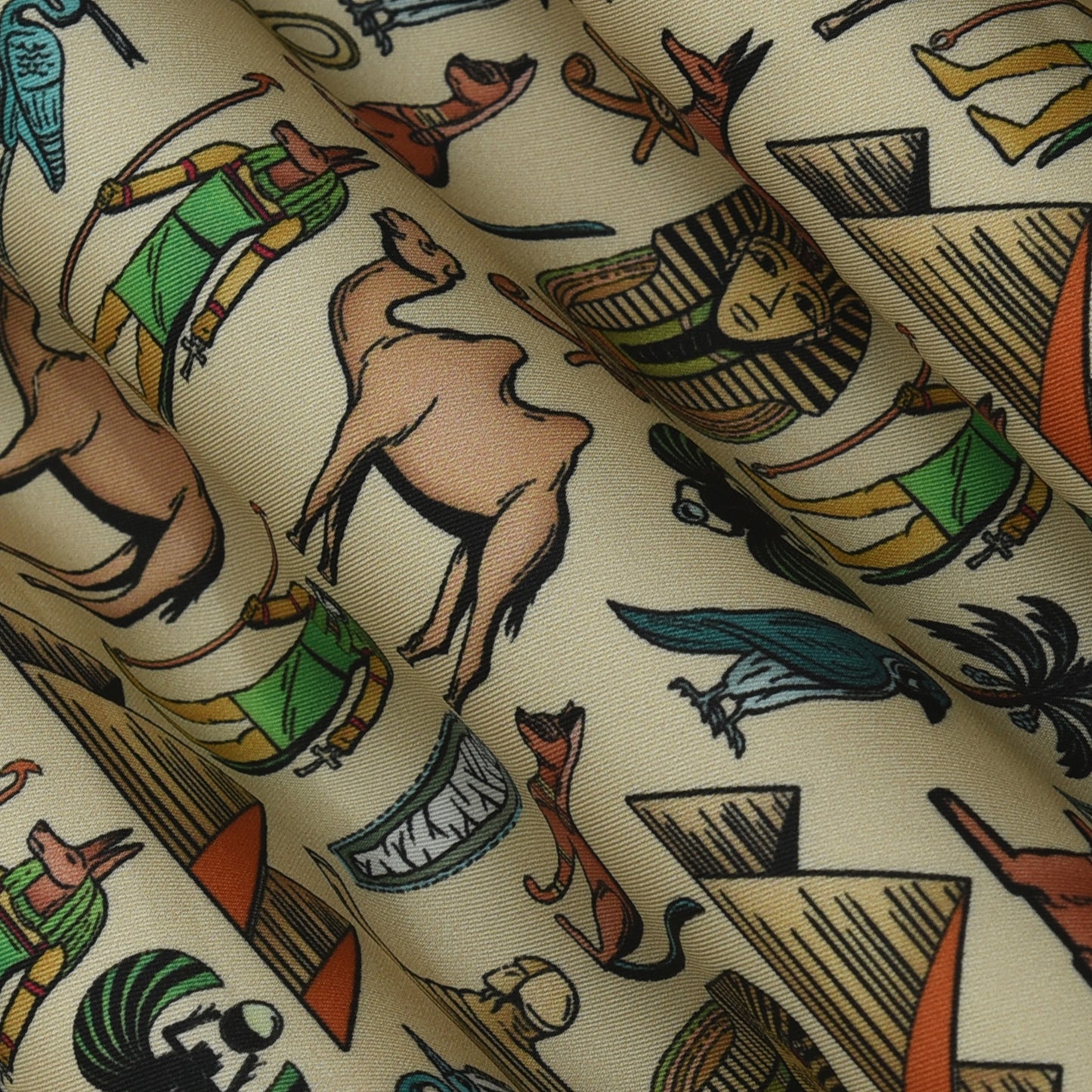 Twill Silk Print Fabric