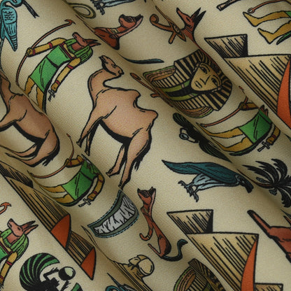 Twill Silk Print Fabric