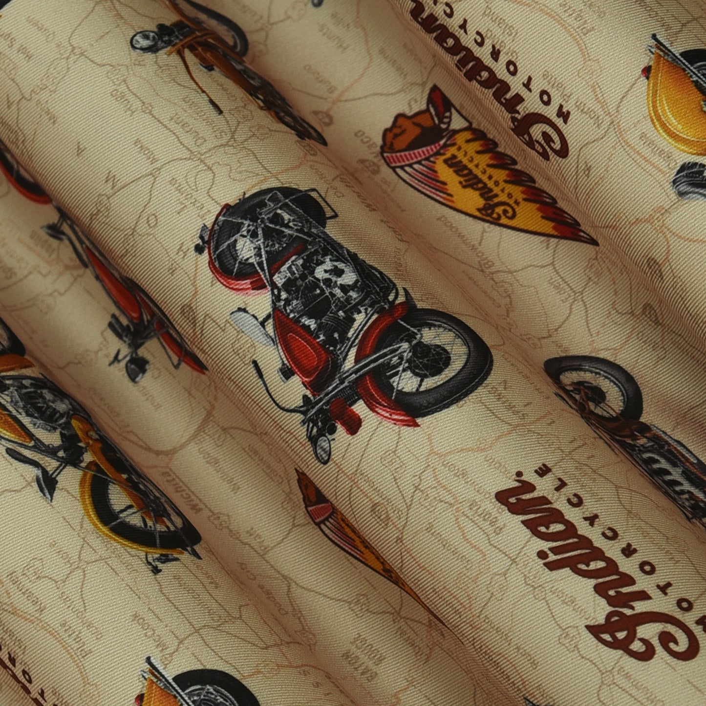 Twill Silk Print Fabric