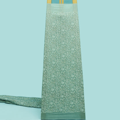 Slub Silk Embroidery Fabric