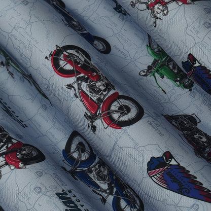 Twill Silk Print Fabric