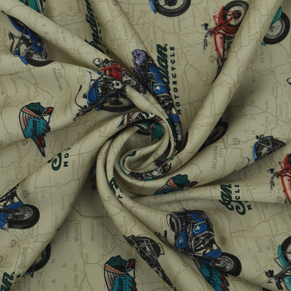 Twill Silk Print Fabric