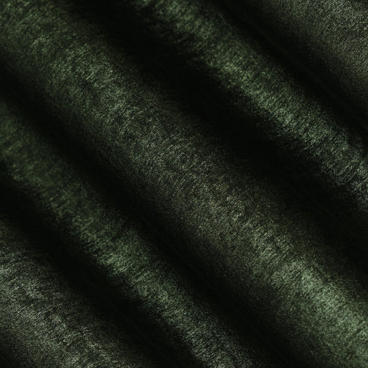 Dark Green Color Sandwash Crepe Fabric