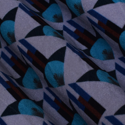 Multicolor Velvet Print Fabric