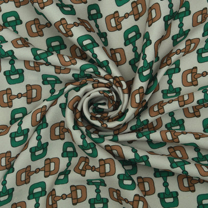 Twill Silk Print Fabric