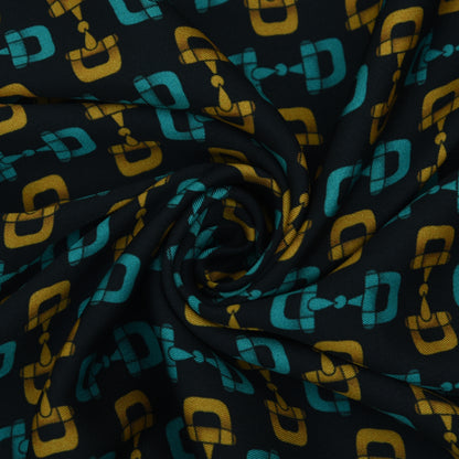 Twill Silk Print Fabric