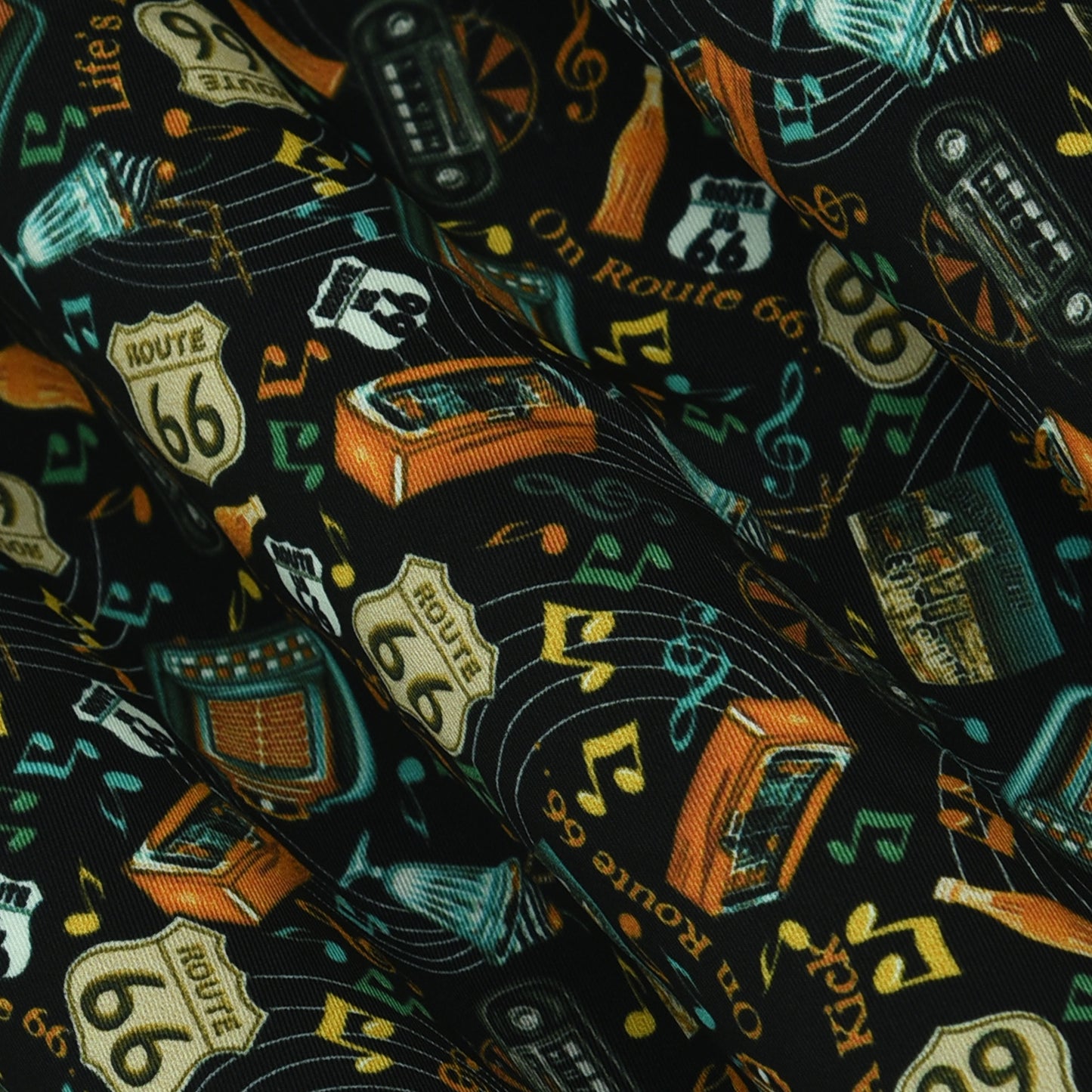 Twill Silk Print Fabric