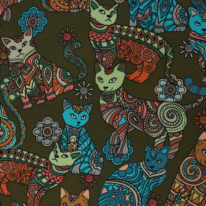 Twill Silk Print Fabric