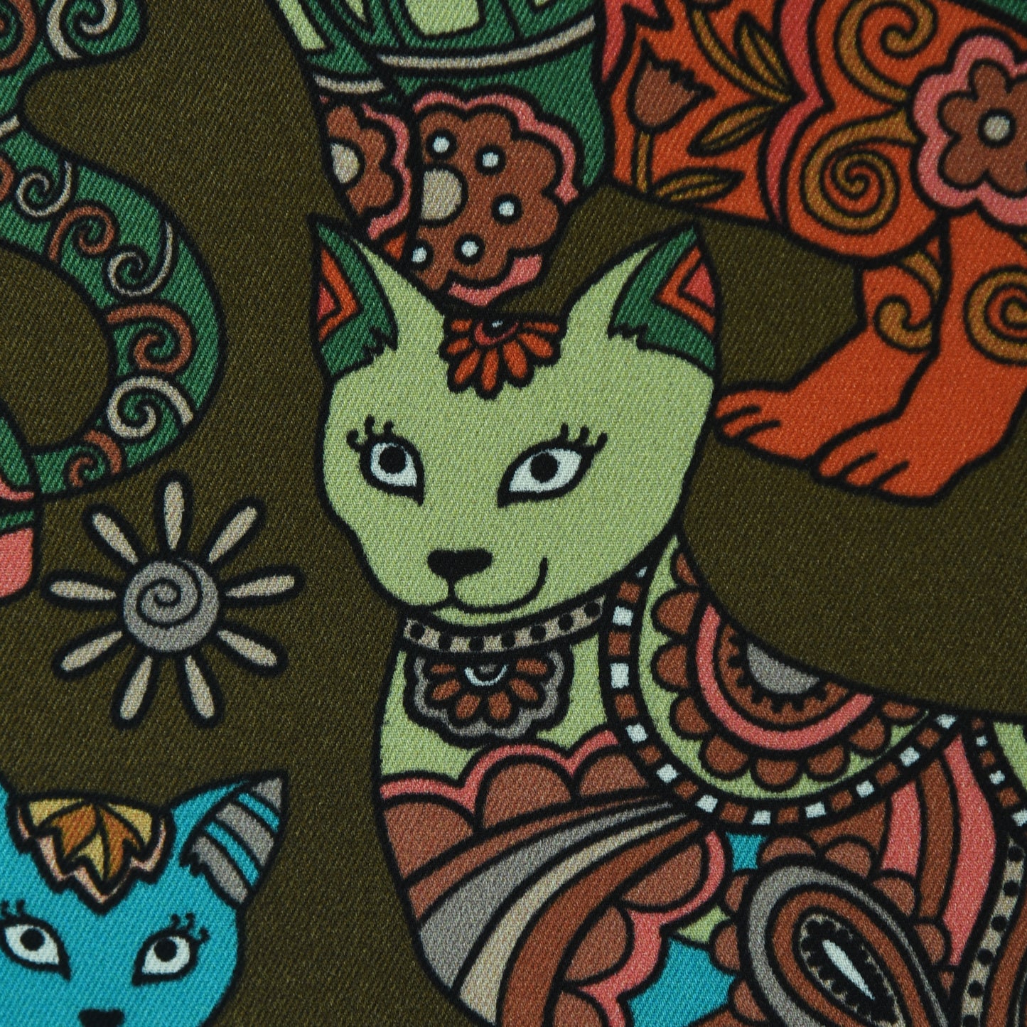 Twill Silk Print Fabric