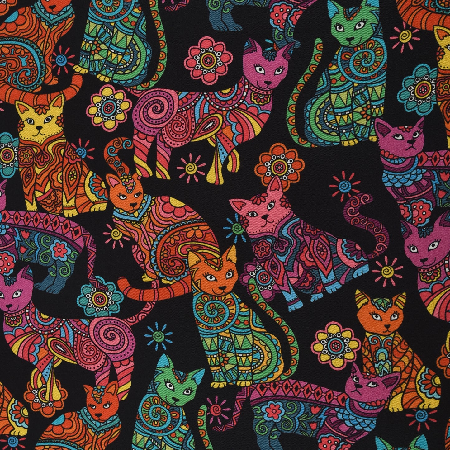 Twill Silk Print Fabric