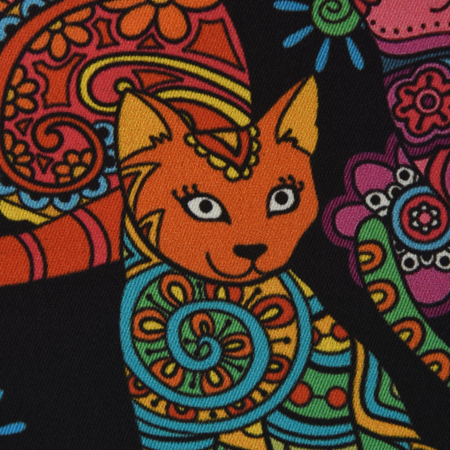 Twill Silk Print Fabric