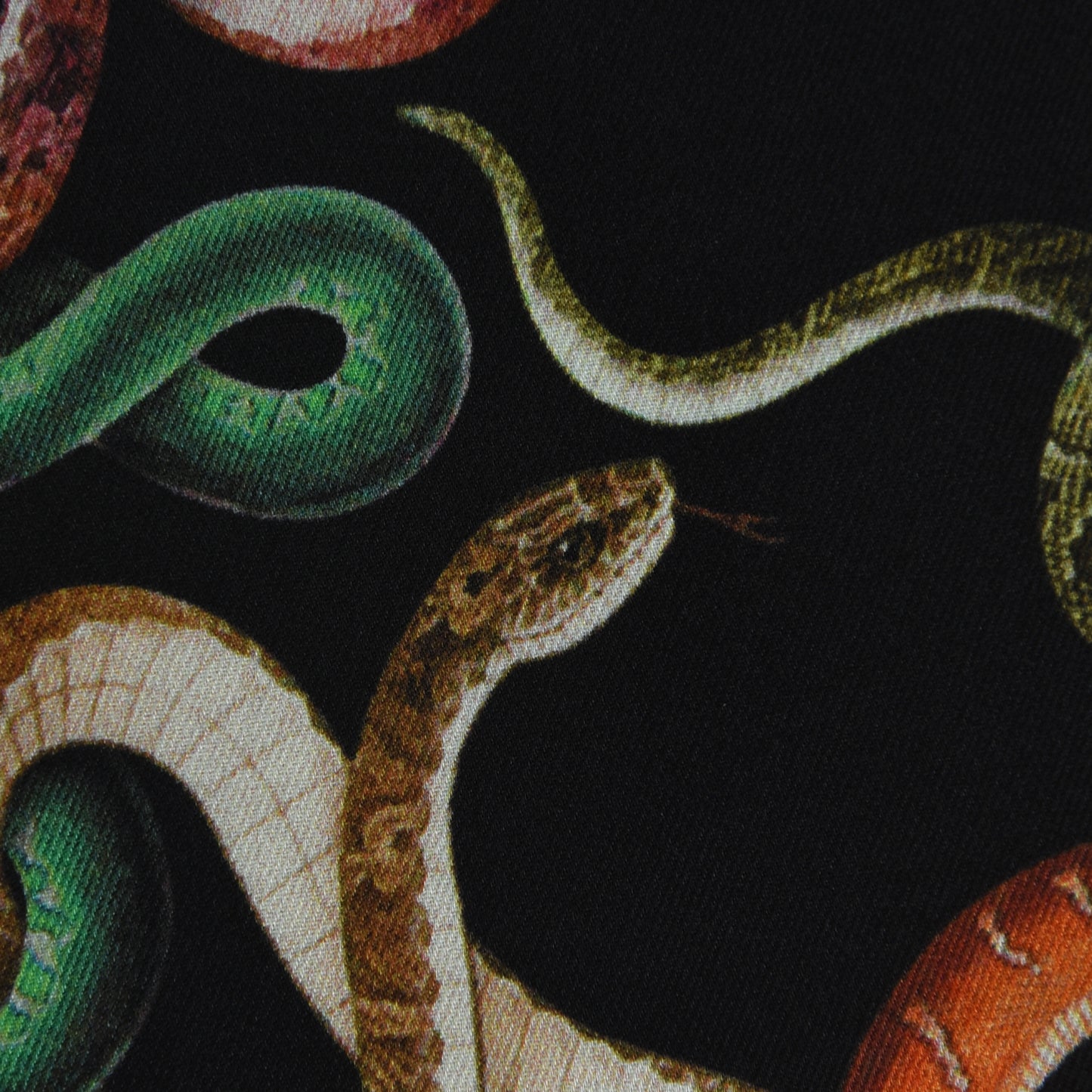 Multicolor Twill Silk Print Fabric