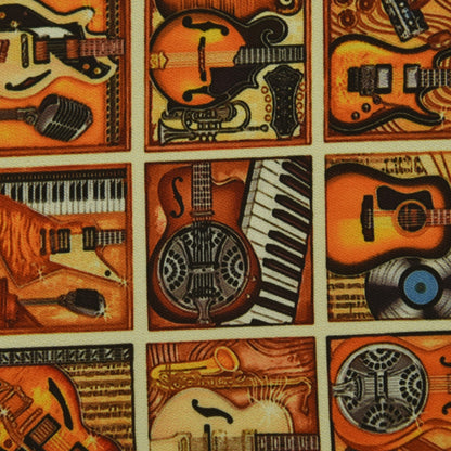 Multicolor Twill Silk Print Fabric