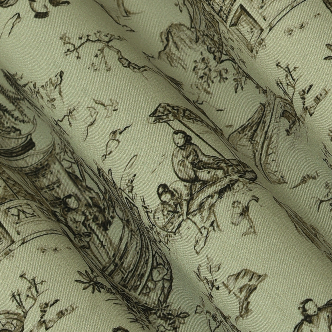 Twill Silk Print Fabric
