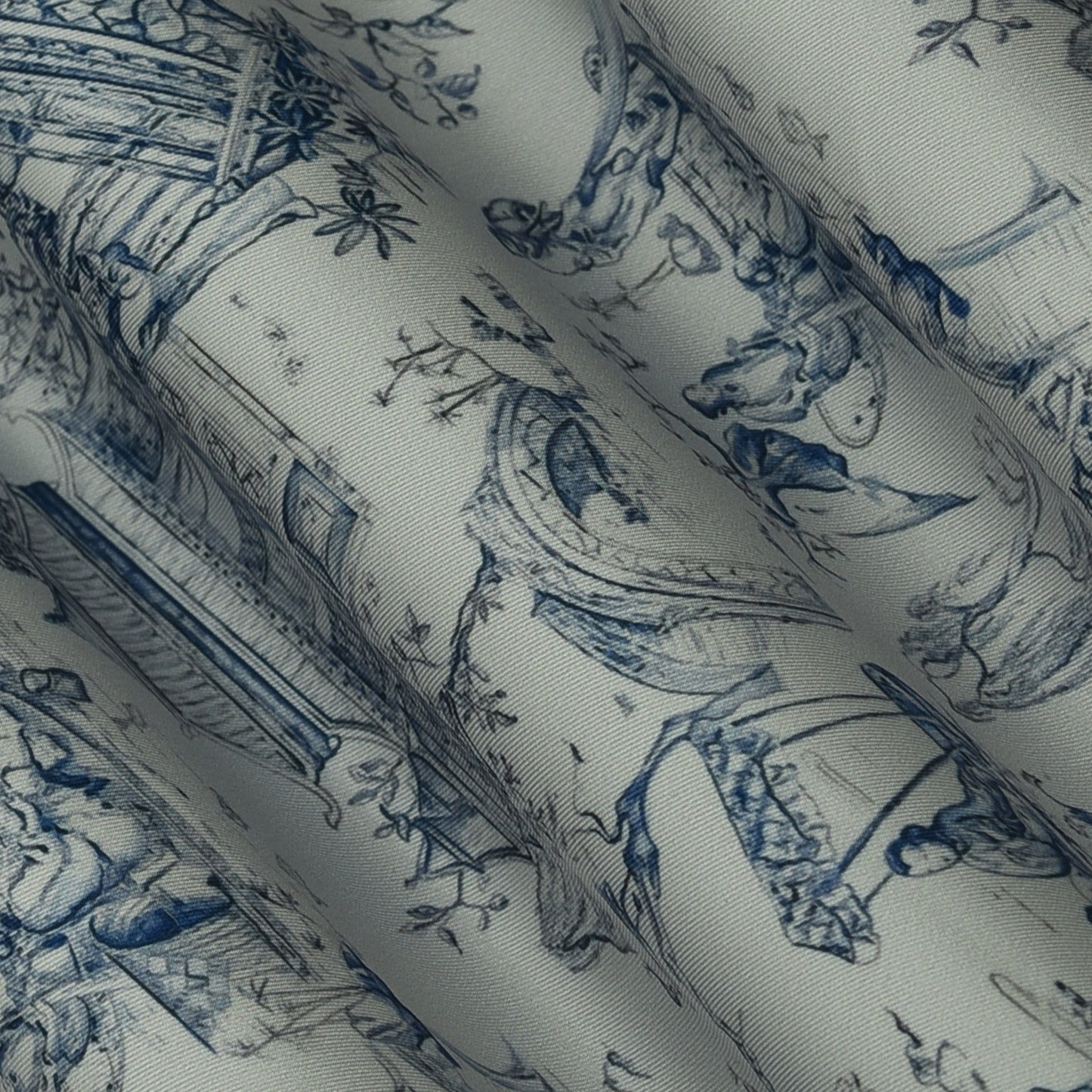 Twill Silk Print Fabric