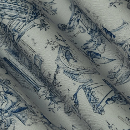 Twill Silk Print Fabric