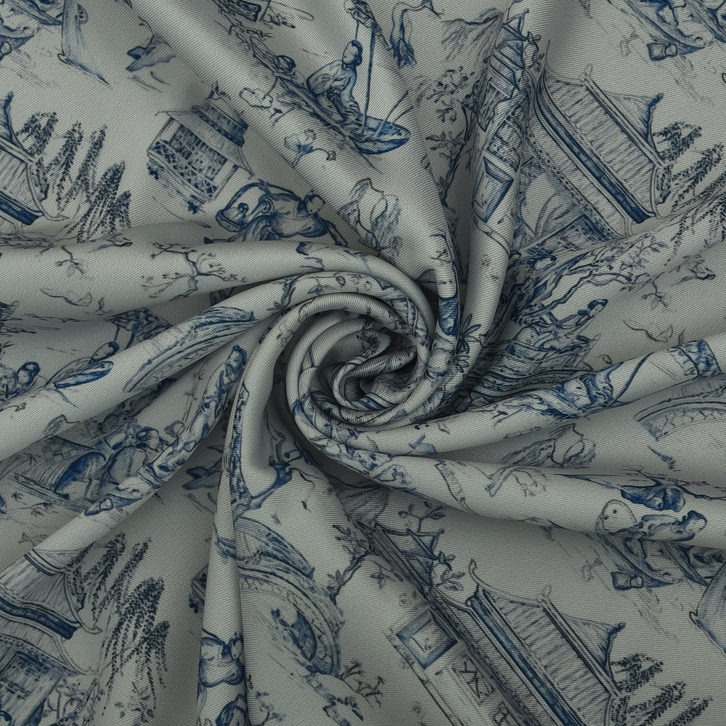Twill Silk Print Fabric