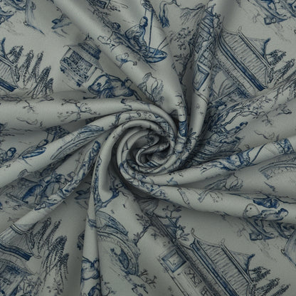 Twill Silk Print Fabric