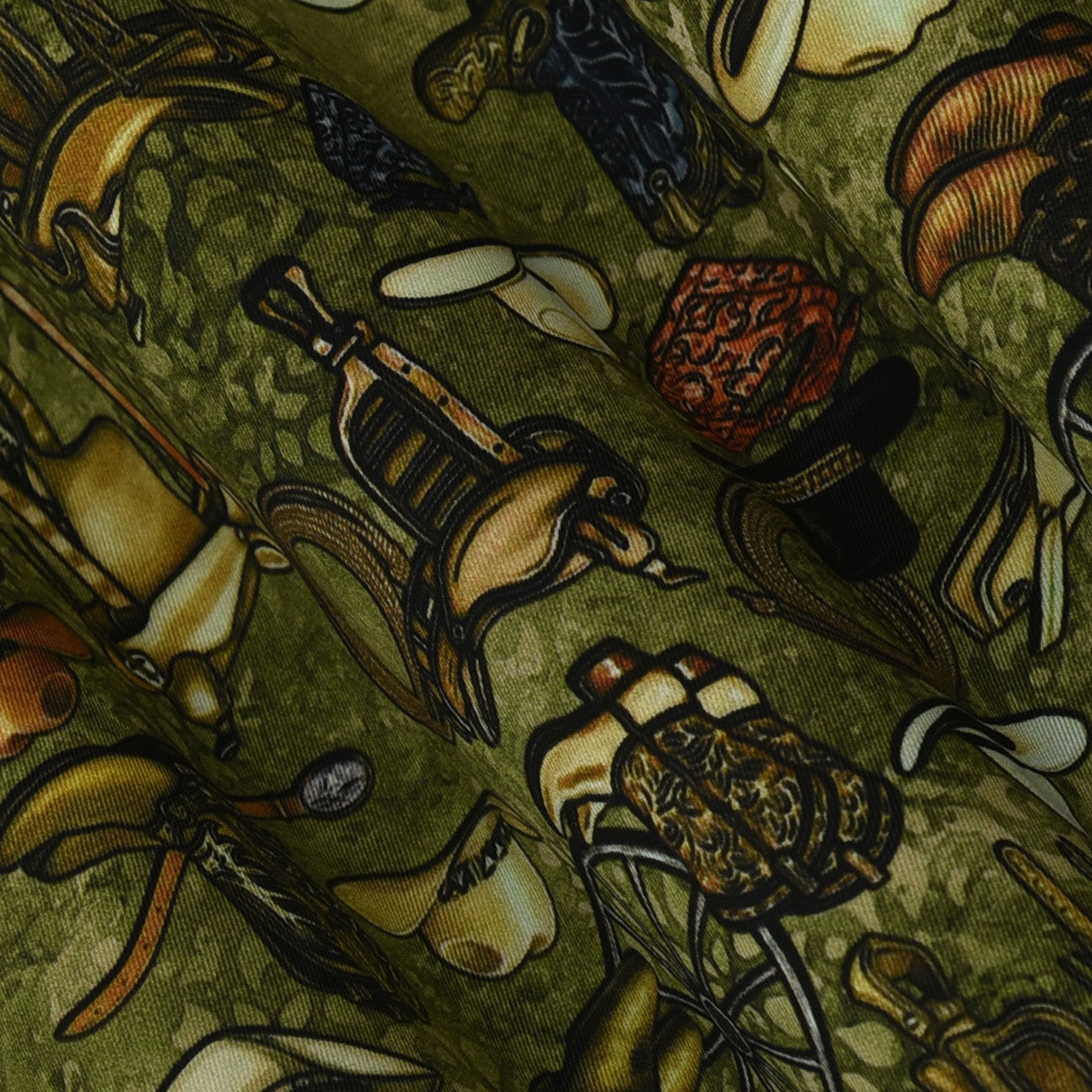 Twill Silk Print Fabric