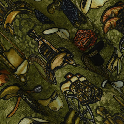 Twill Silk Print Fabric