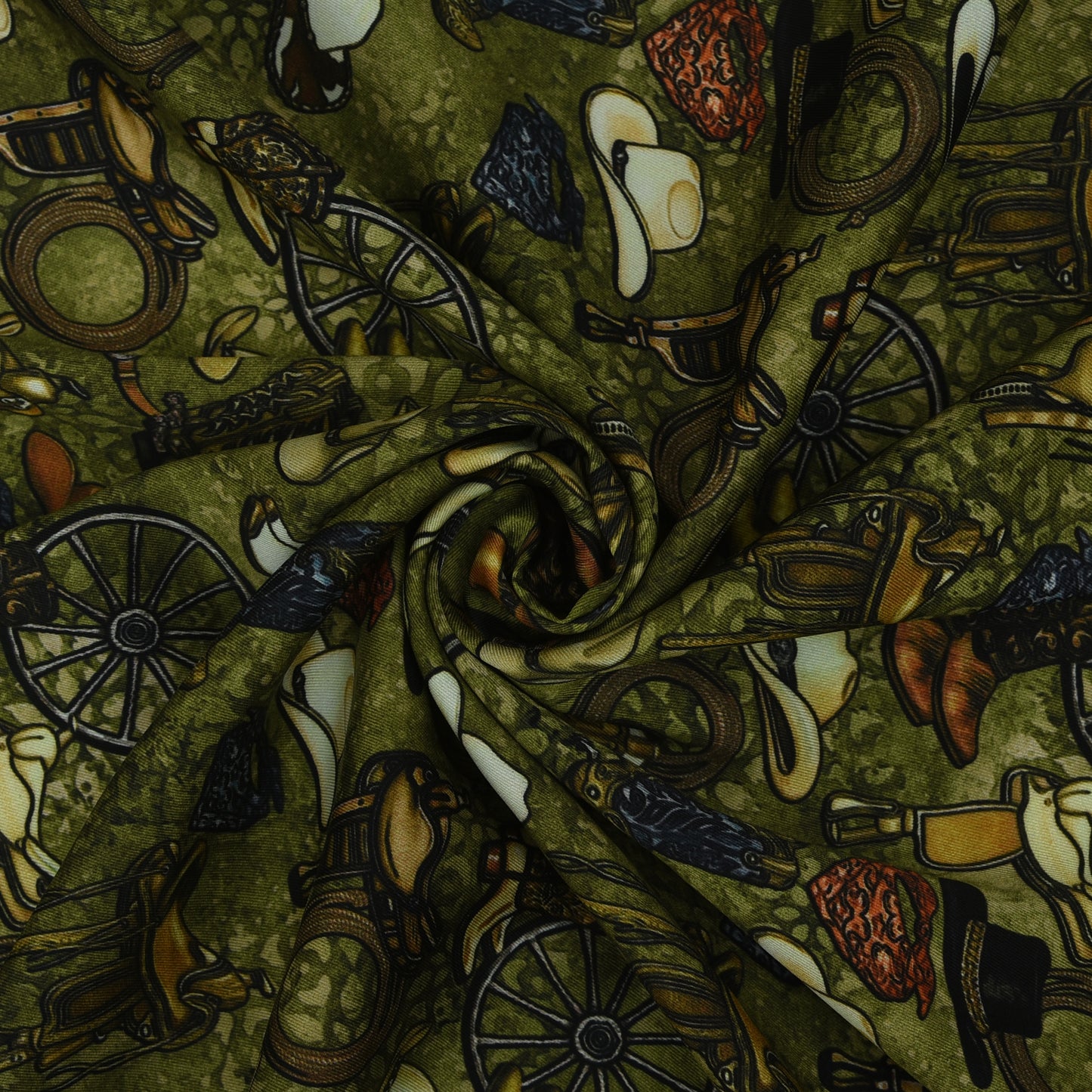 Twill Silk Print Fabric