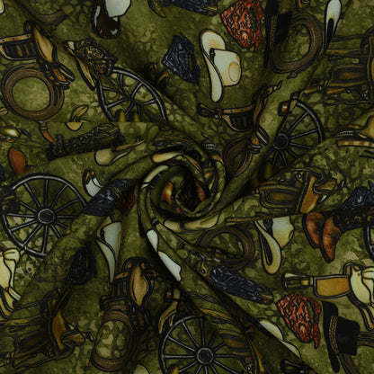 Twill Silk Print Fabric