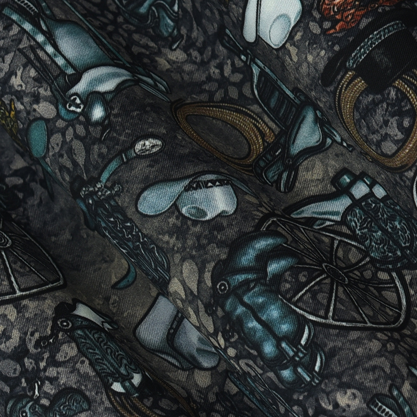 Twill Silk Print Fabric