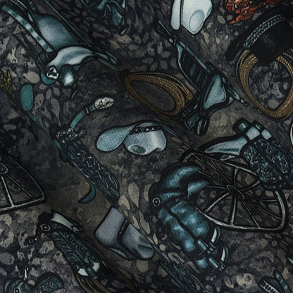 Twill Silk Print Fabric