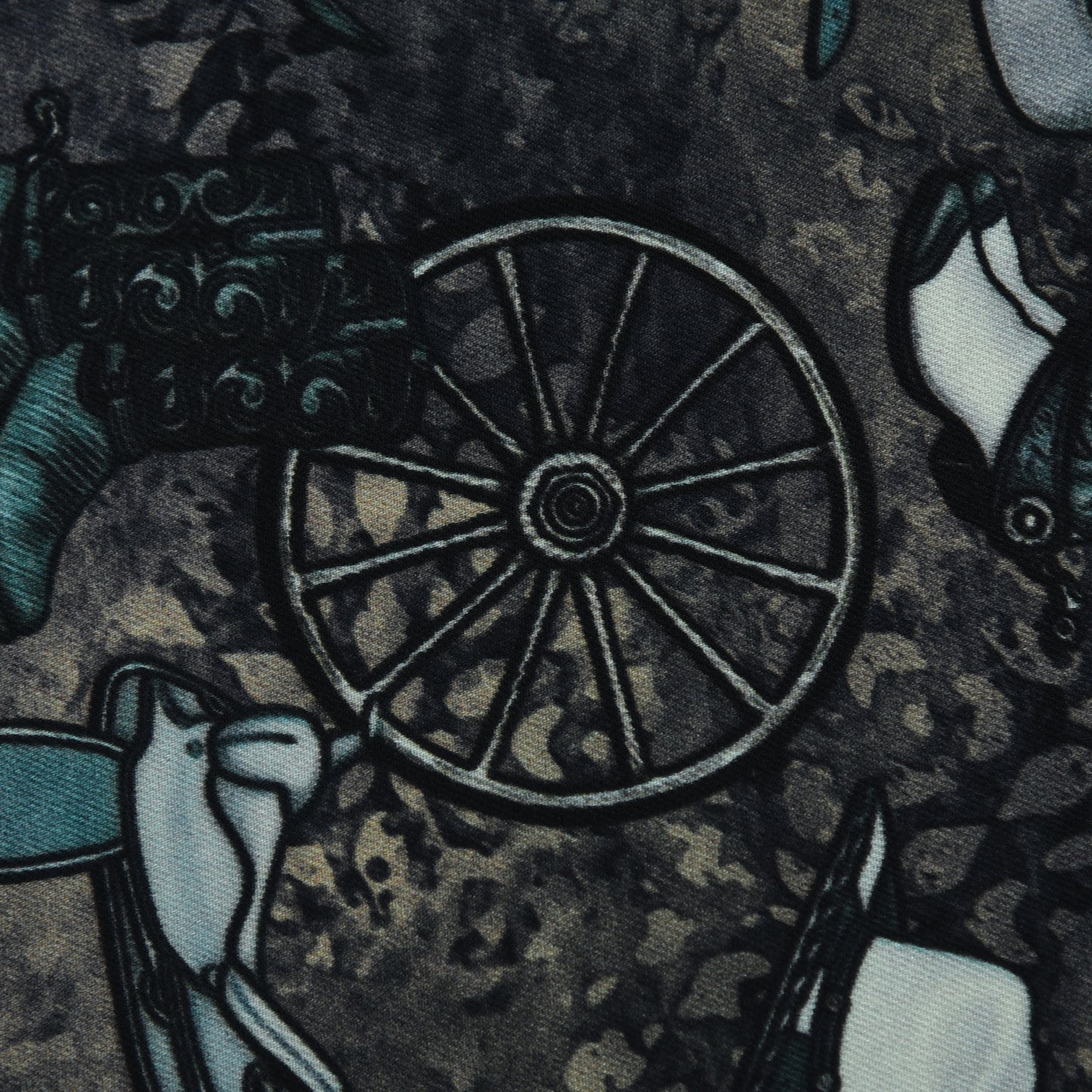 Twill Silk Print Fabric