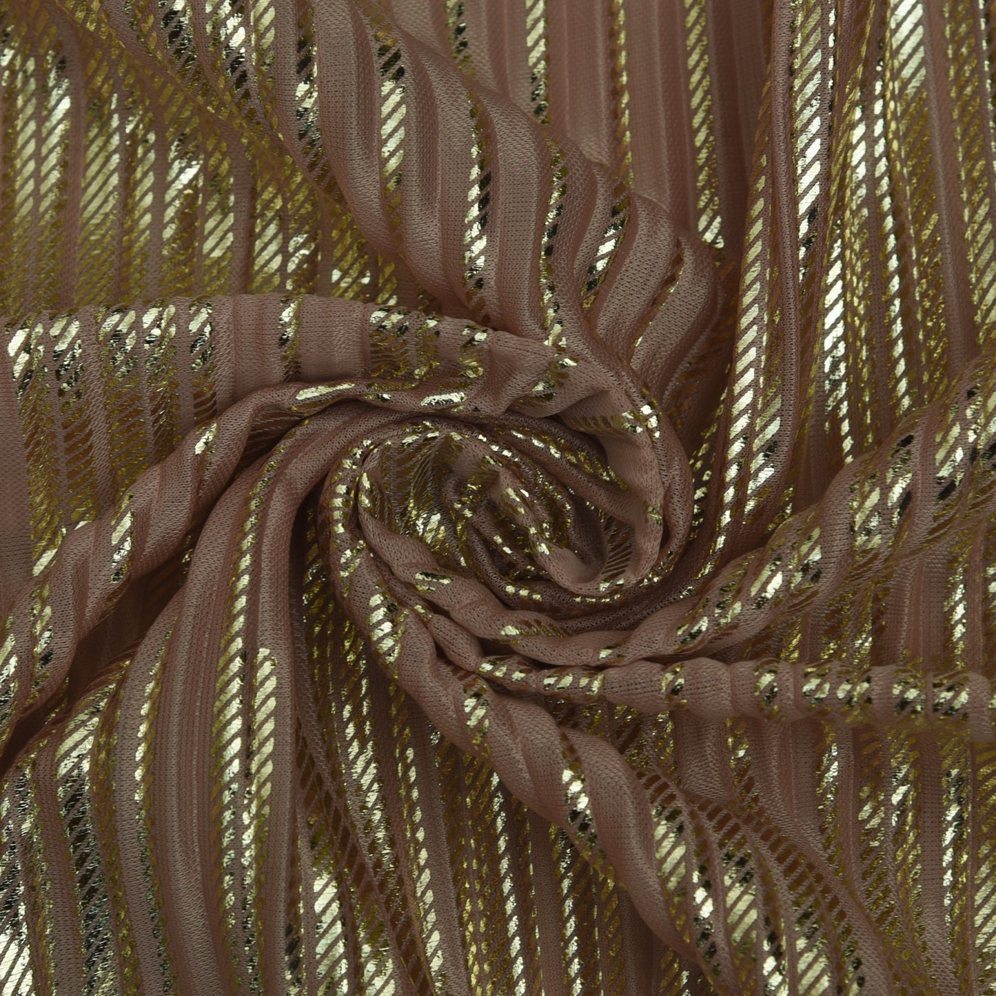 Heavy Crush Satin Foil Fabric