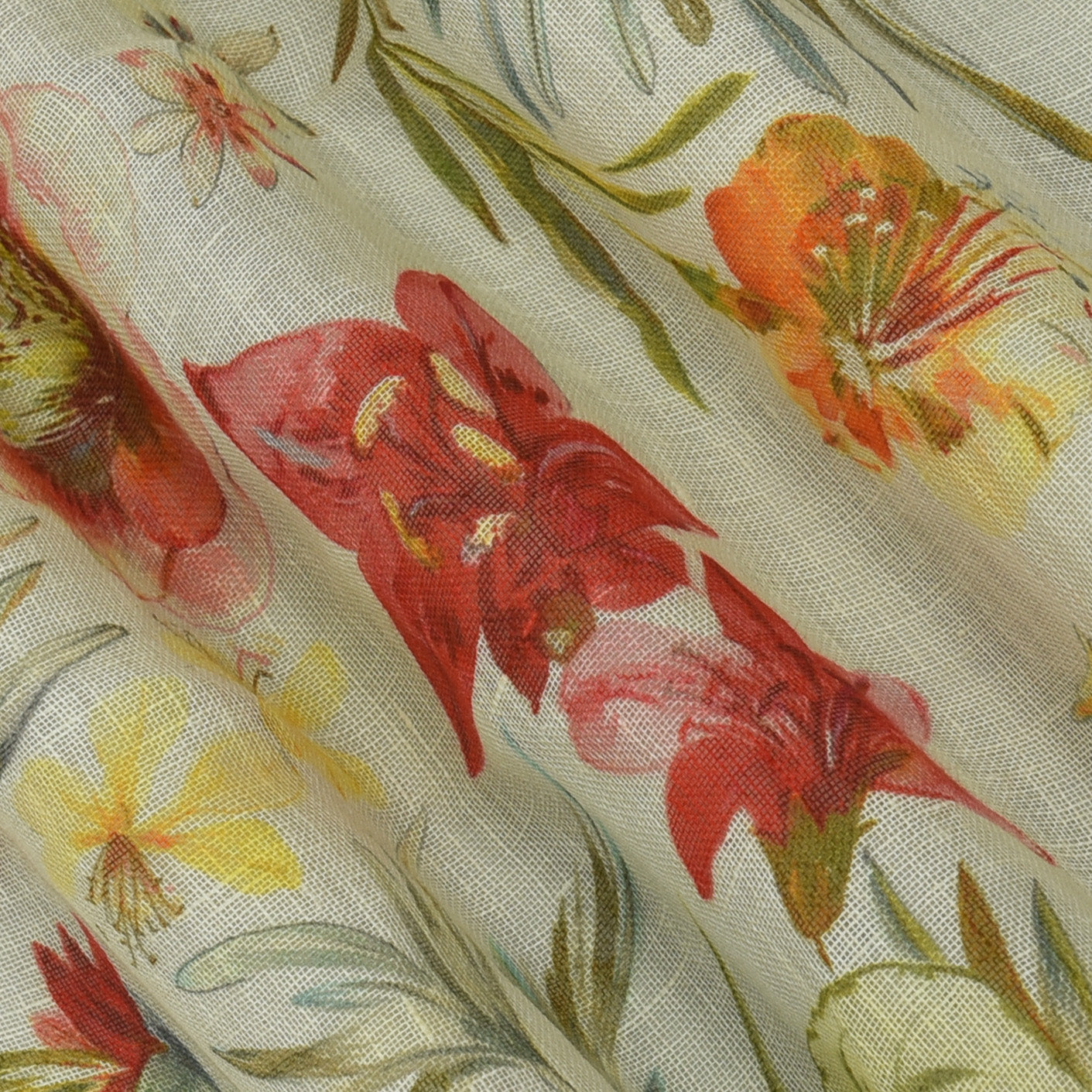 Linen Print Fabric