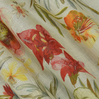 Linen Print Fabric