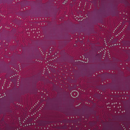 Chanderi Embroidery Fabric (Cut Pieces 1Mtr)