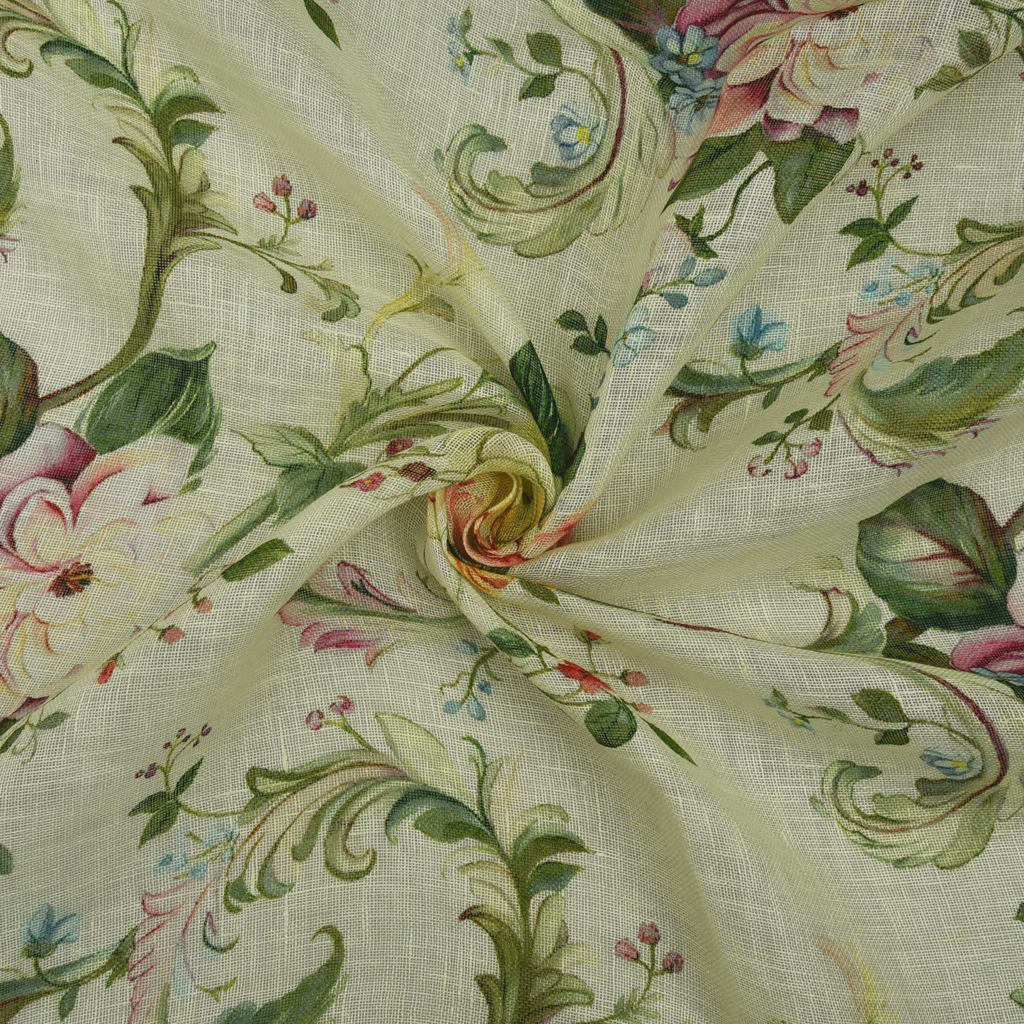Linen Print Fabric