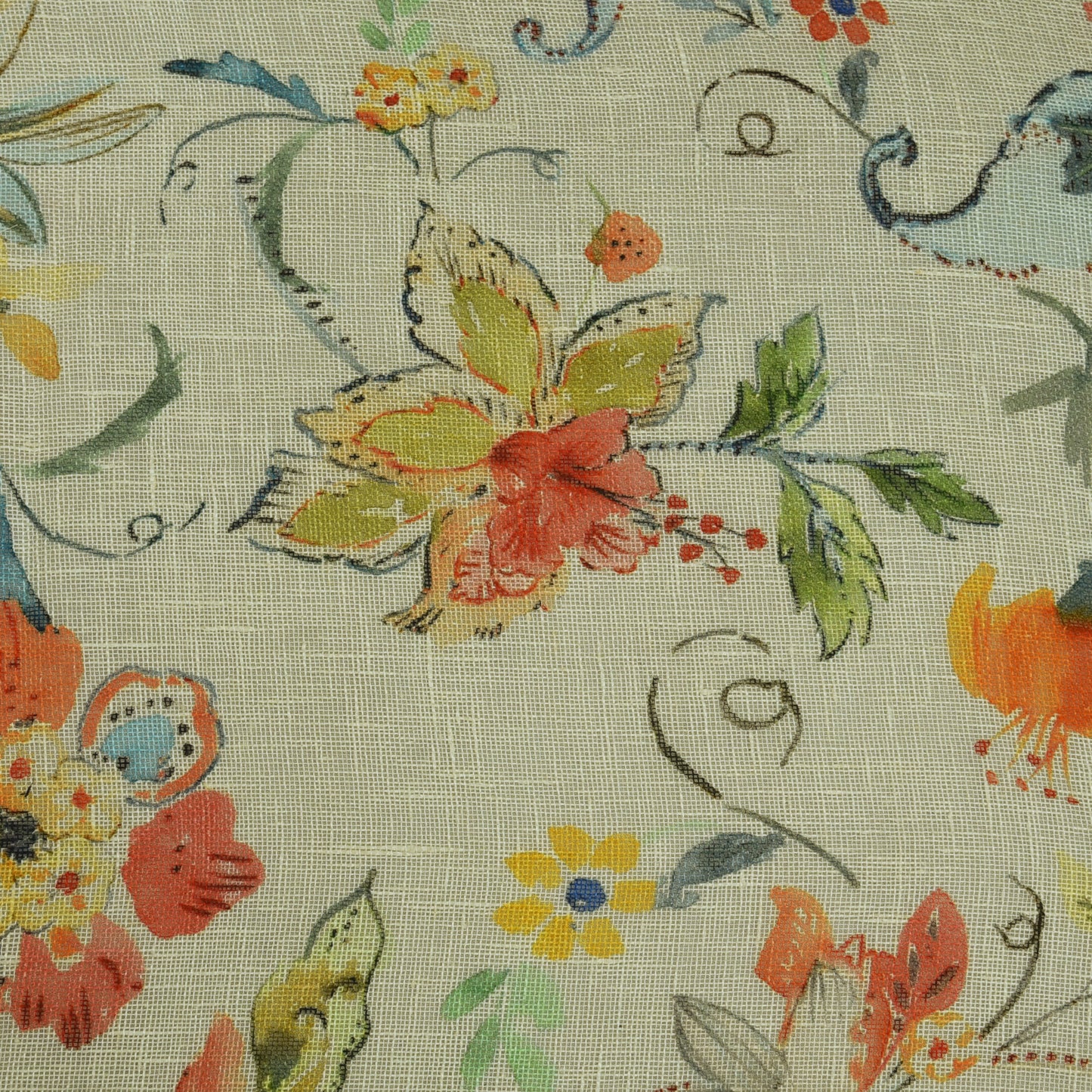 Linen Print Fabric