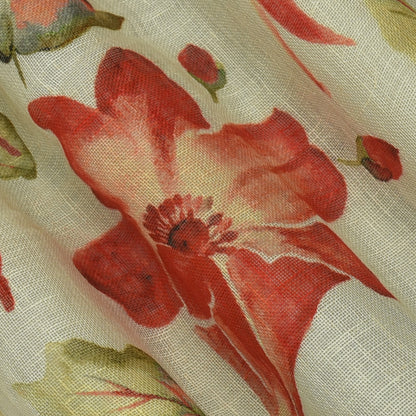 Linen Print Fabric