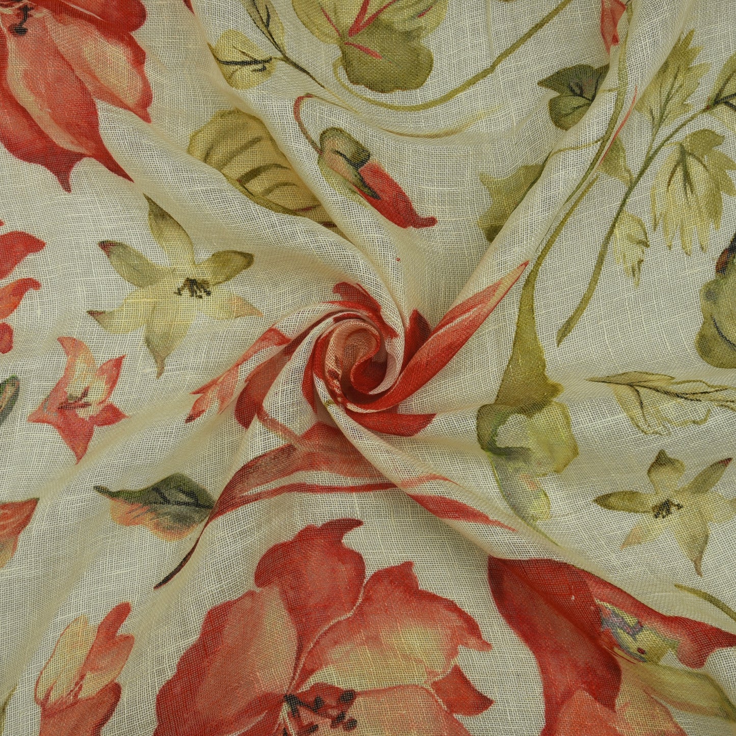 Linen Print Fabric
