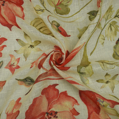 Linen Print Fabric