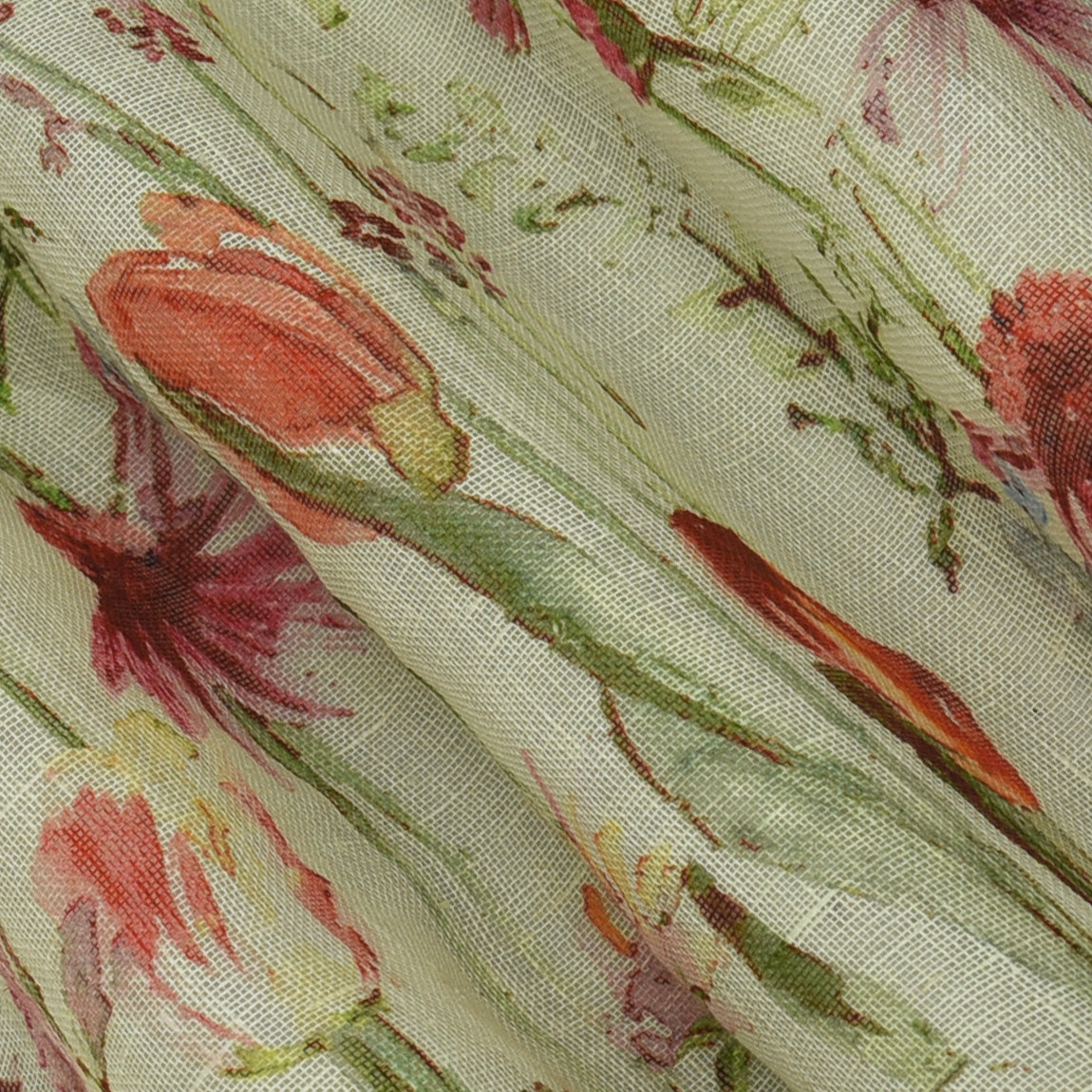 Linen Print Fabric