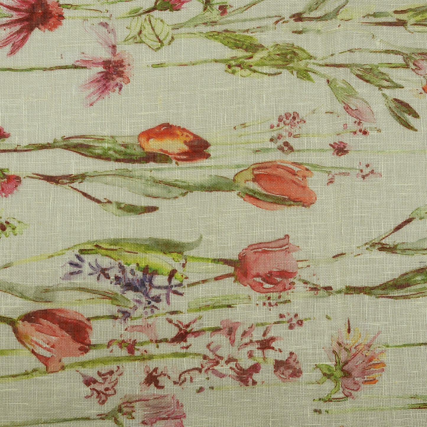 Linen Print Fabric