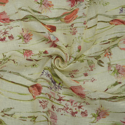 Linen Print Fabric