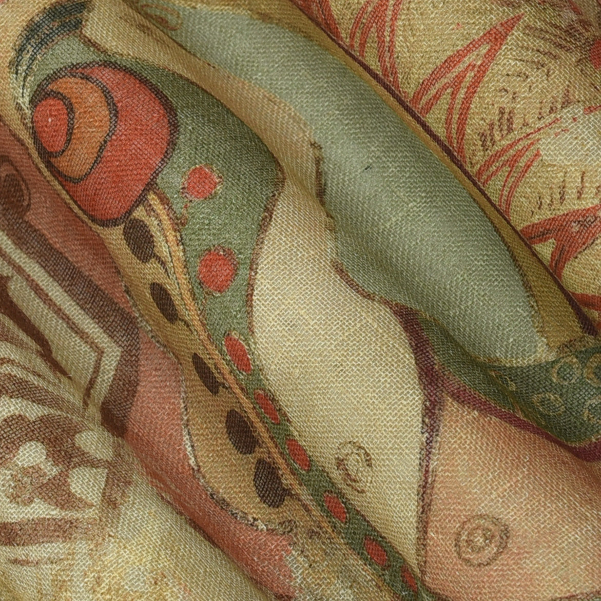 Linen Print Fabric